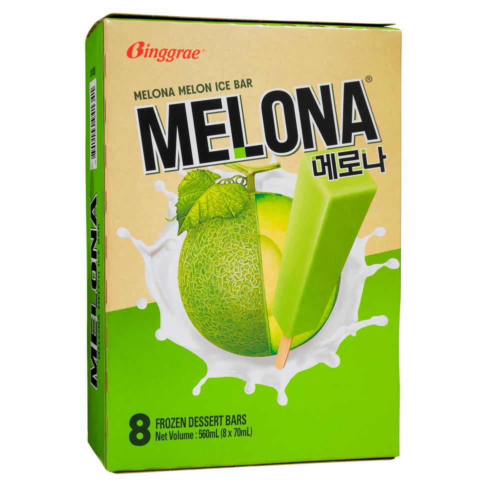 ❄️ Melona Melon Ice Bar 8 x (8 x 70ml)