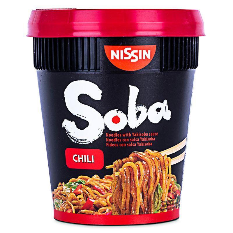 (Case) Nissin Wok Style Soba Cup Noodles (Chilli) 92g*8