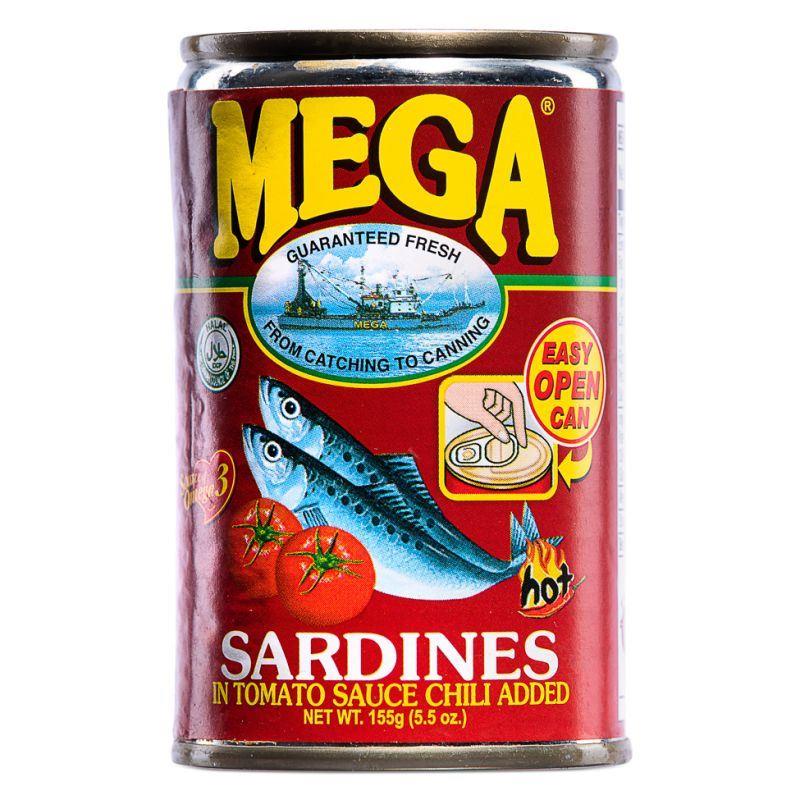 (Case) Mega Sardines in Tomato Sauce Chilli Added 155g*48