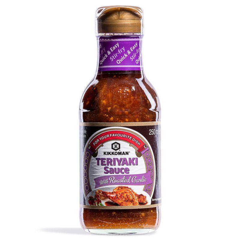 (Case) Kikkoman Teriyaki Sauce with Roasted Garlic 萬字 烤蒜照燒醬汁 250ml*6