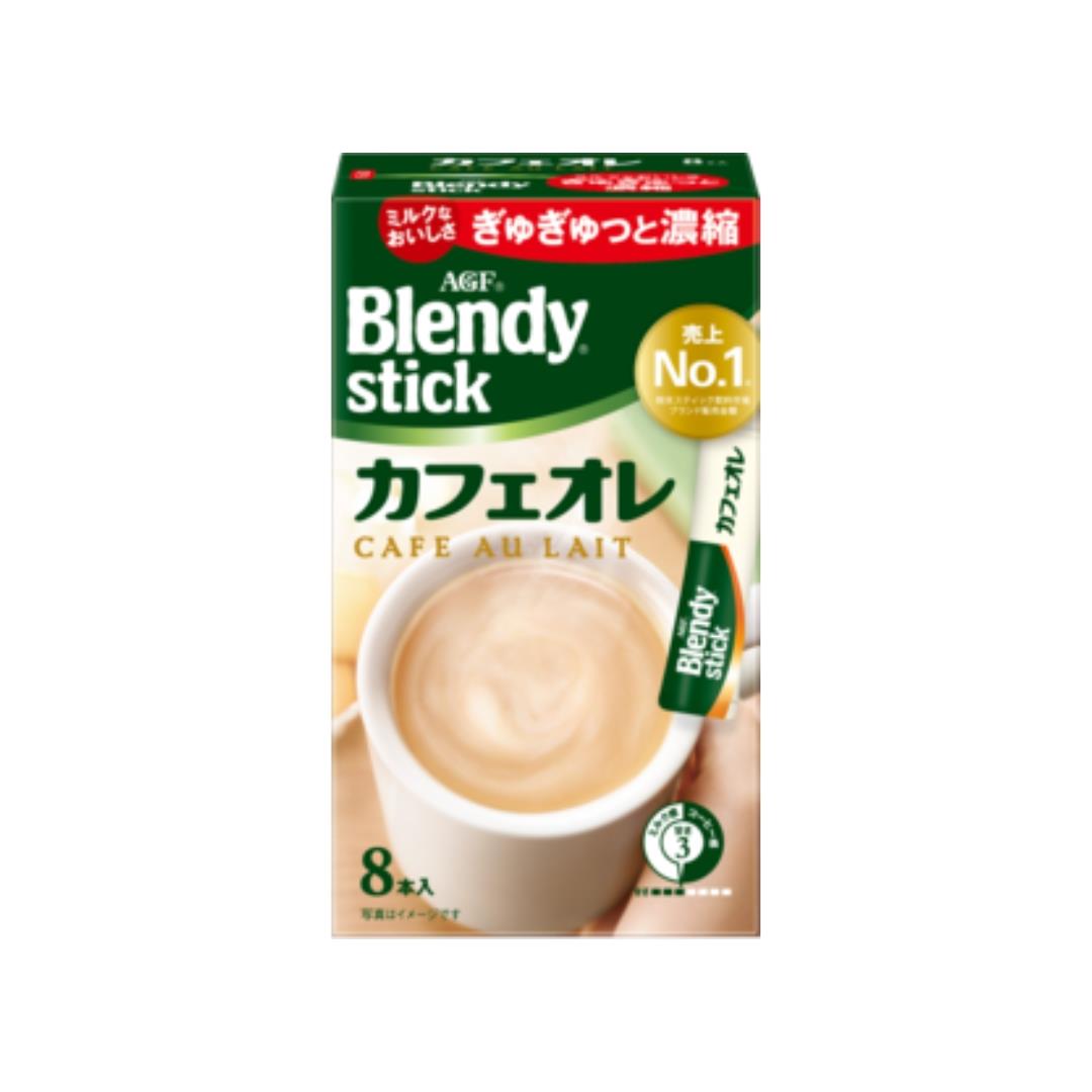 AGF Blendy Stick Cafe Au Lait (8 Sticks) ブレンディ スティック カフェオレ 8本 24 x 70.4g