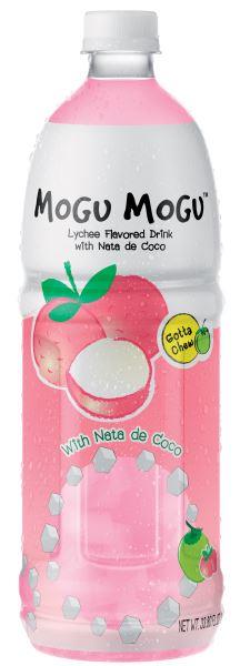 (Case) Mogu Mogu Lychee Flavored Drink with Nata De Coco 1L*12