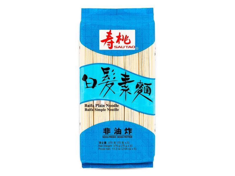 (Case) Sau Tao Baifa Plain Noodles 壽桃牌 白髪素麵 375g*24