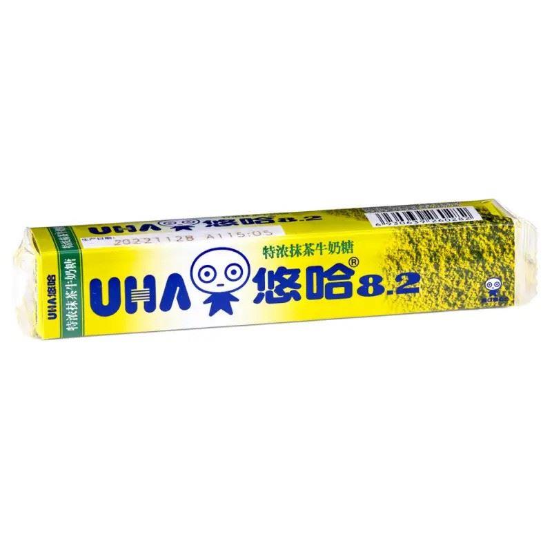 (Case) UHA Tokuno 8.2 Milk Candy (Matcha Flavour) 悠哈 8.2 特濃抹茶牛奶糖 40g*10