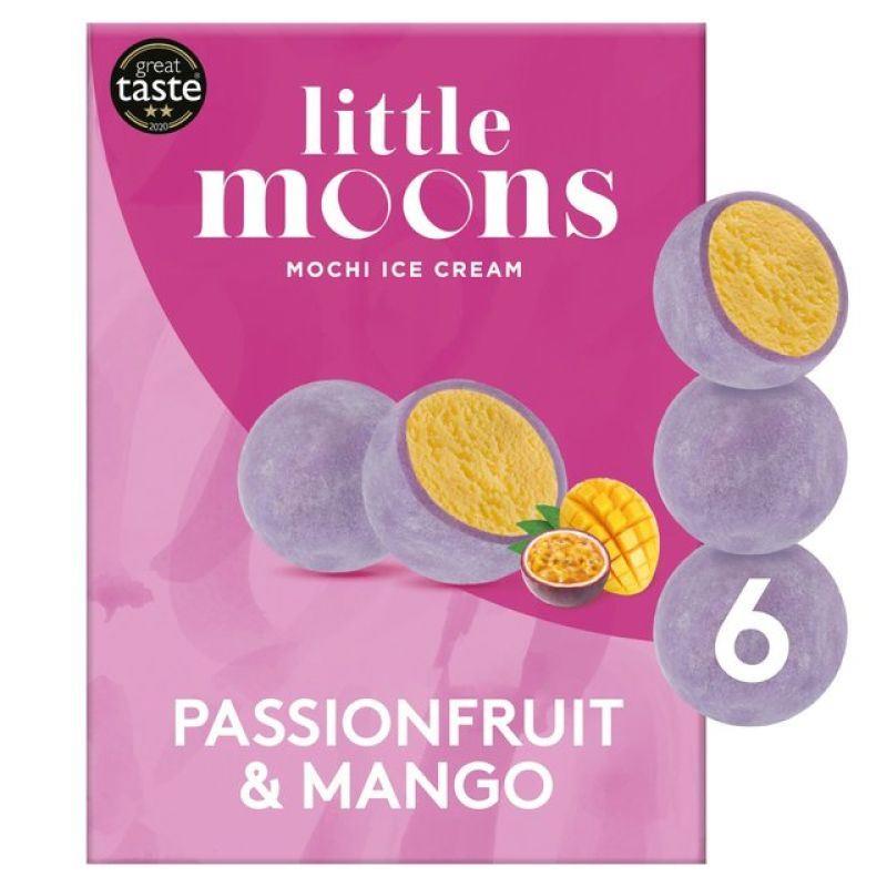 ❄️ Little Moons Mochi Ice Cream (Passion Fruit & Mango) 10 x (6 x 32g)
