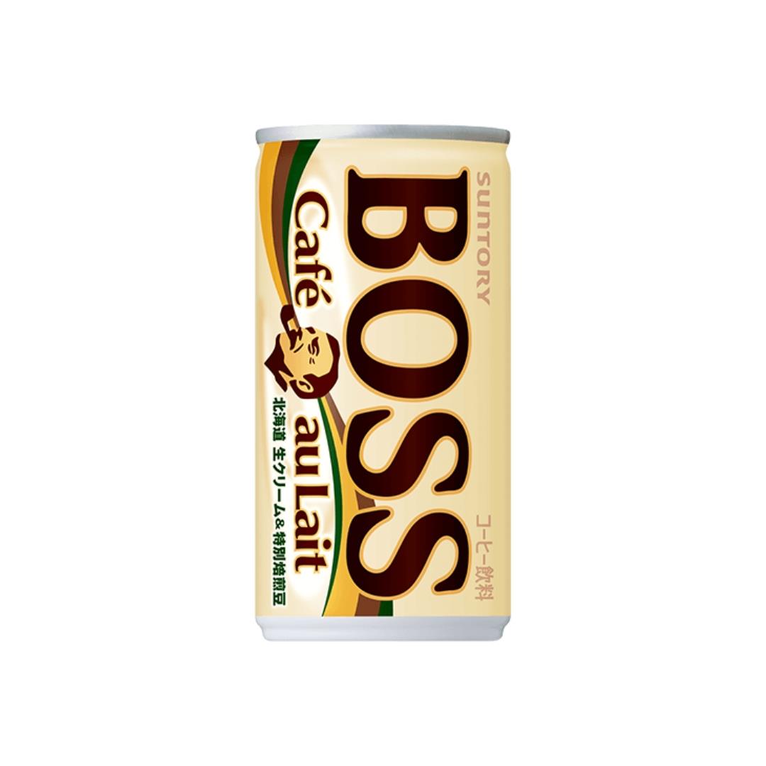 (Case) Suntory BOSS Caffe Au Lait Canned Coffee with Milk 185g*30