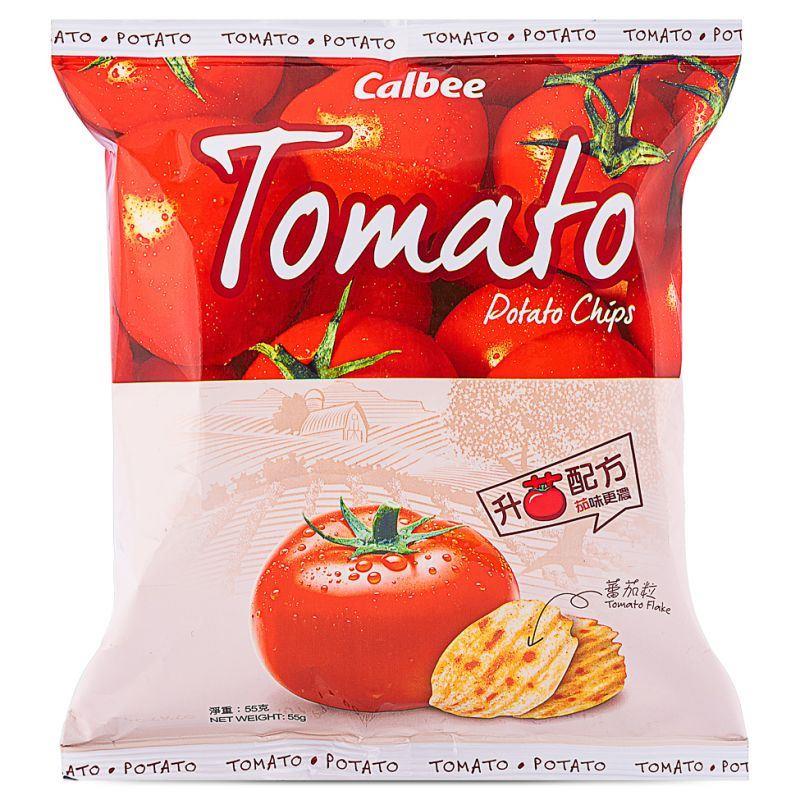 (Case) Calbee Tomato Flavoured Potato Chips 卡樂B 蕃茄味薯片 55g*24