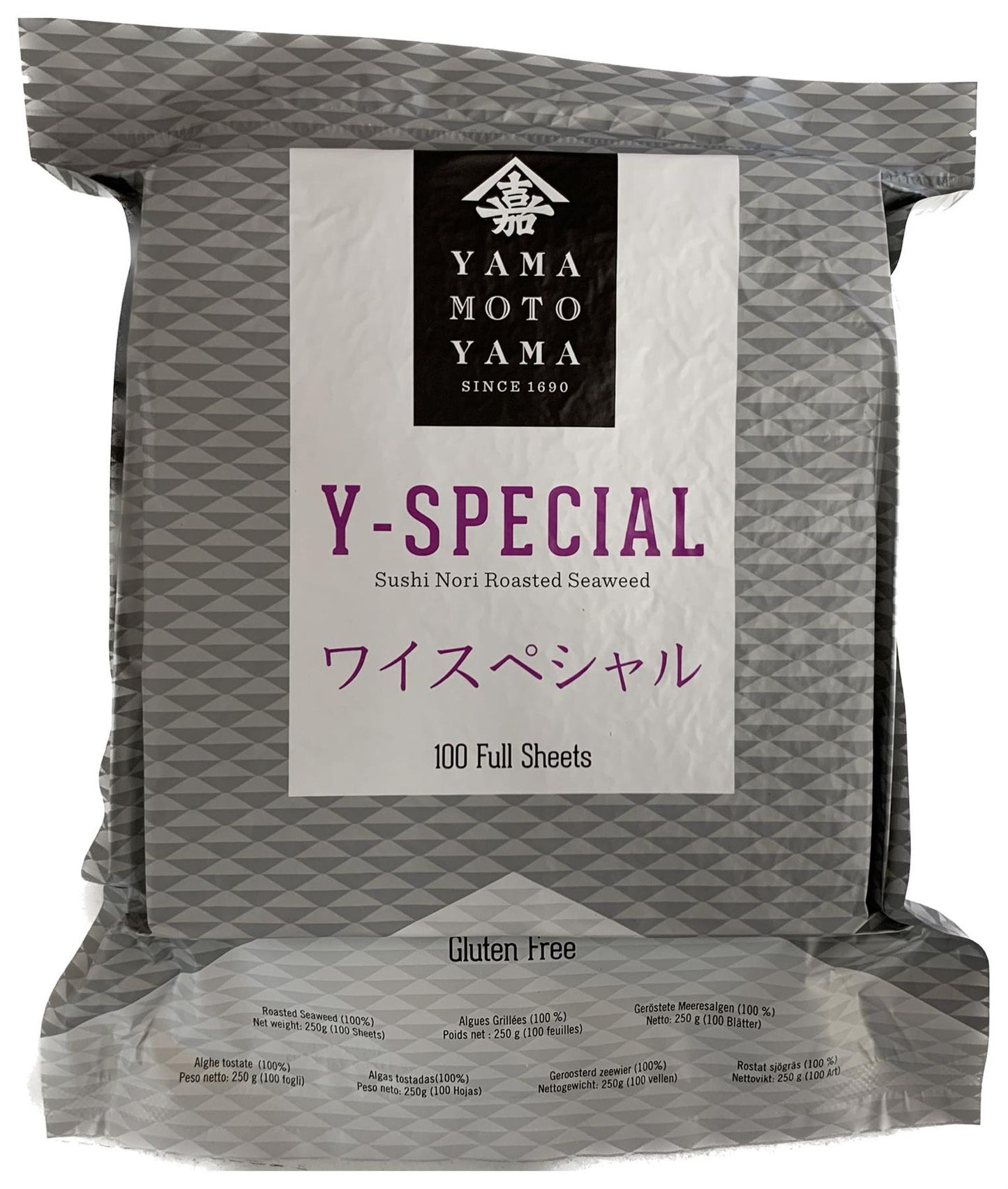 Yamamotoyama Y-Special Sushi Nori Roasted Seaweed 40 x 250g