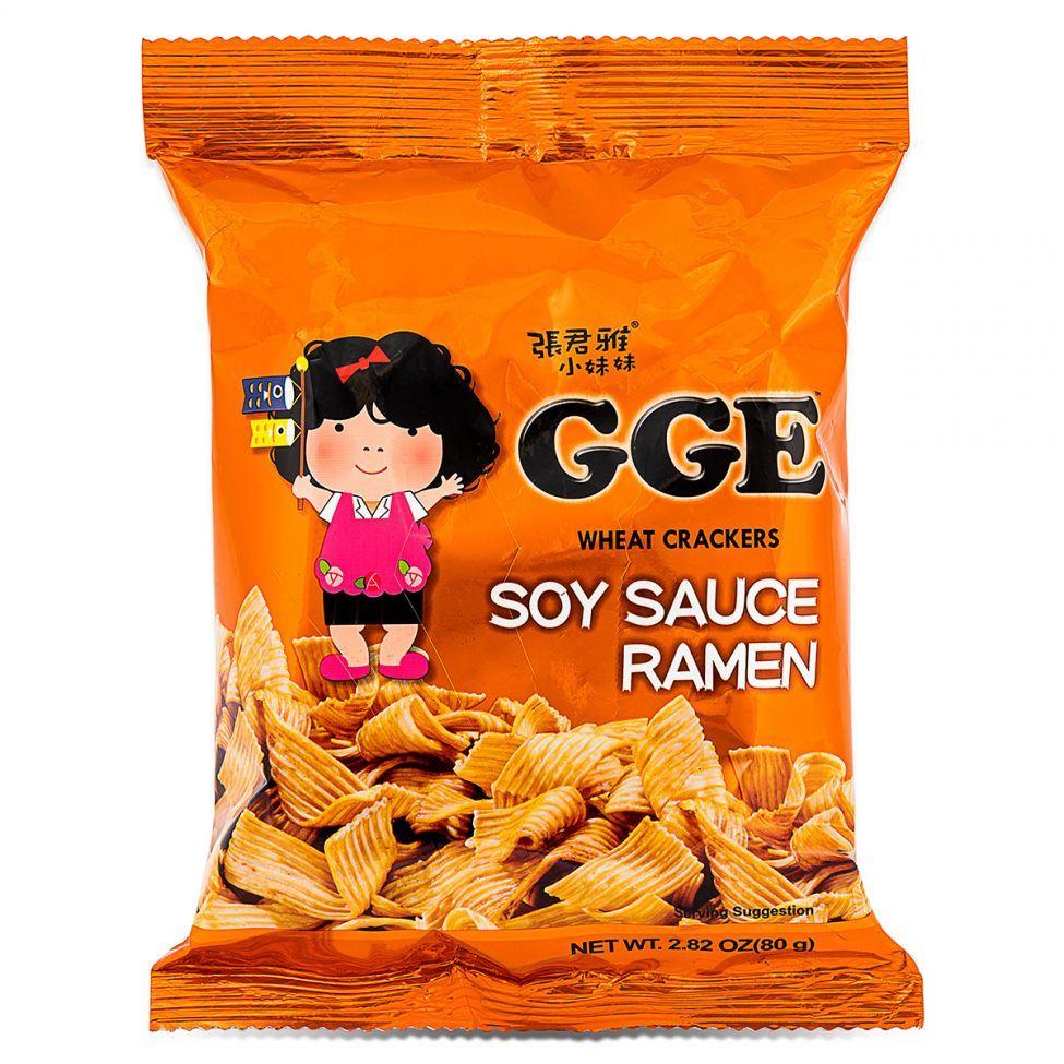 (Case) GGE Wheat Crackers (Soy Sauce Ramen) 80g*15