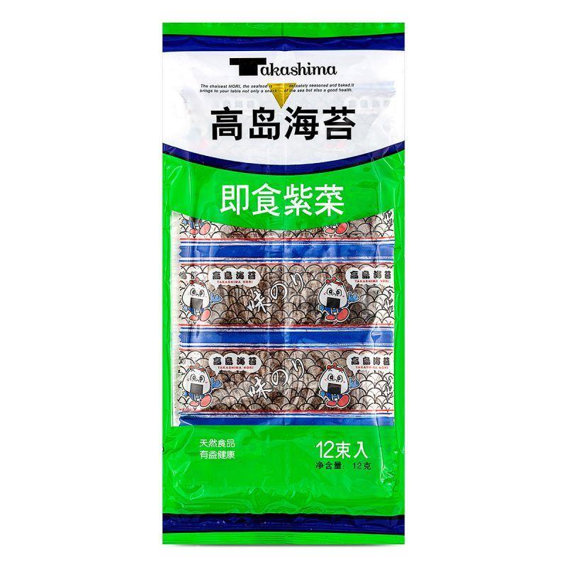 (Case) Takashima Seasoned Instant Seaweed 高島海苔 即食紫菜 12g*50