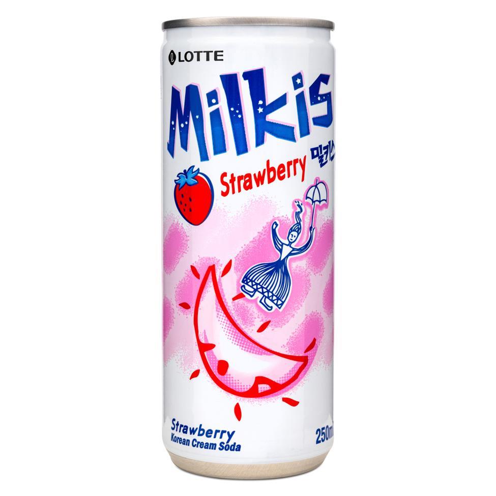 (Case) Lotte Milkis Cream Soda (Strawberry) 250ml*30