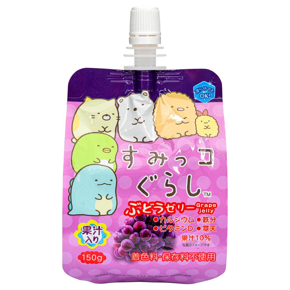 (Case) Yokoo Sumikkogurashi Konnyaku Jelly (Grape Flavour) 150g*30