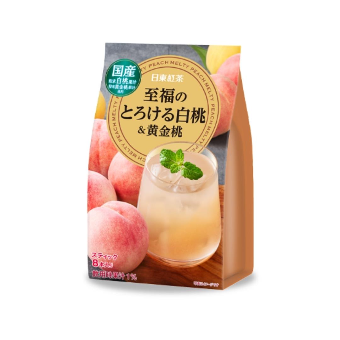 Nitto Fruit Drink Mix (White Peach & Golden Peach Flavour) (8 sticks) 日東紅茶 至福水果沖調粉 (白桃&黃金桃味) (8條) 24x 88g (8 Sticks)