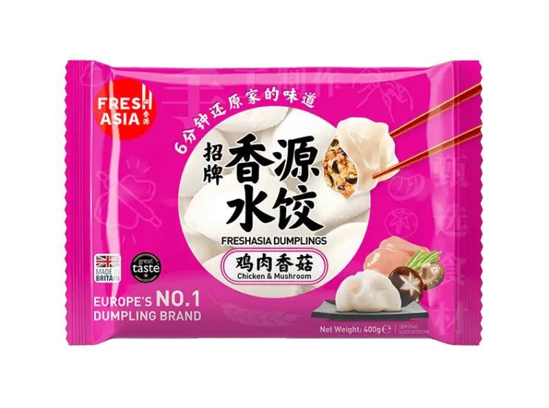 ❄️ Freshasia Dumplings (Chicken & Shitake Mushroom) 香源 招牌水餃 (雞肉香菇) 25 x 400g