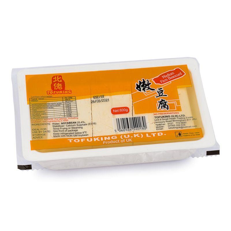 ❄️ Tofu King Fresh Beancurd (Medium Firm) 北佬 嫩豆腐 15 x 600g