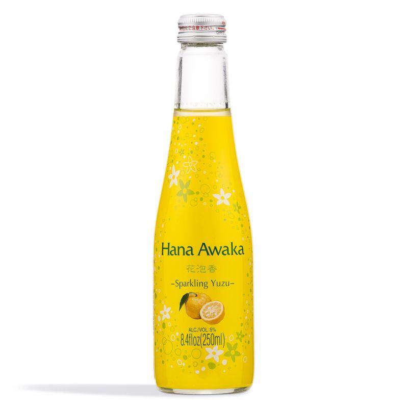 (Case) Ozeki Hana Awaka Sparkling Citrius (Yuzu) Flavoured Alcoholic Drink (ABV 5%) 250ml*12