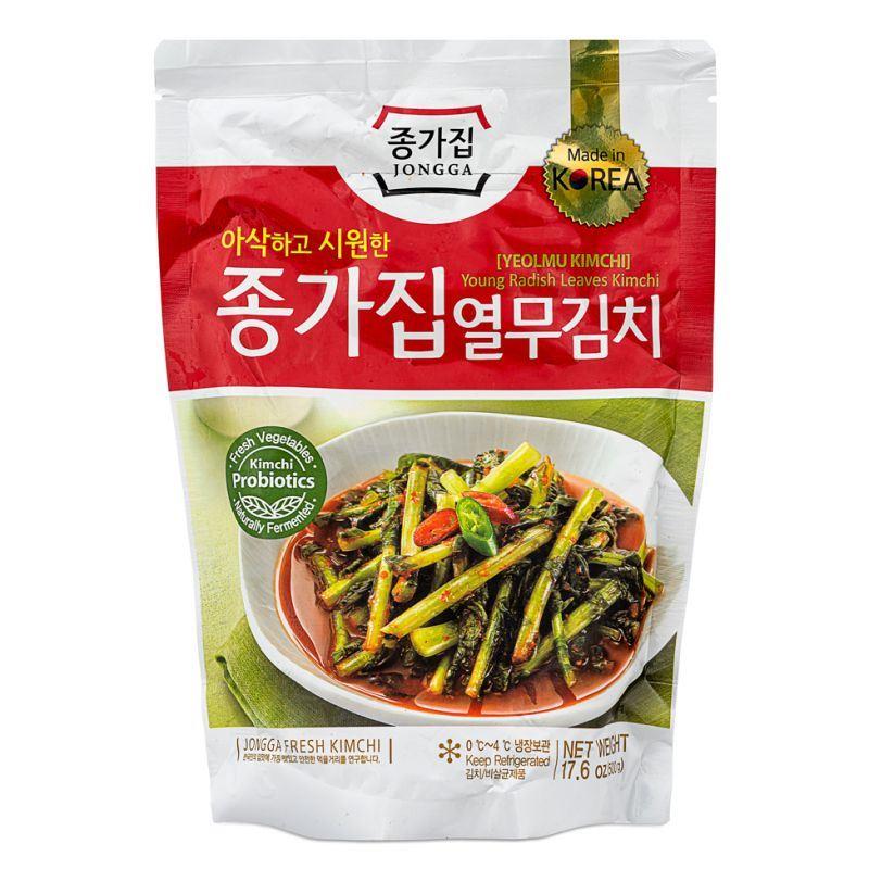 ❄️ Jongga Yeolmu Kimchi (Young Radish Leaves Kimchi) 종가집 열무김치 10 x 500g