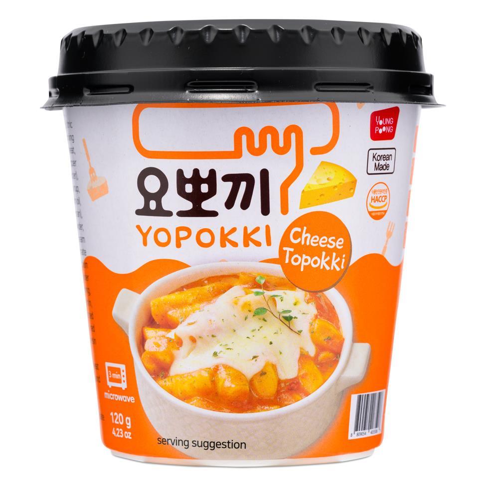(Case) Young Poong Yopokki Cheese Topokki (Rice Cake) Cup 芝士炒年糕 (杯) 120g*30