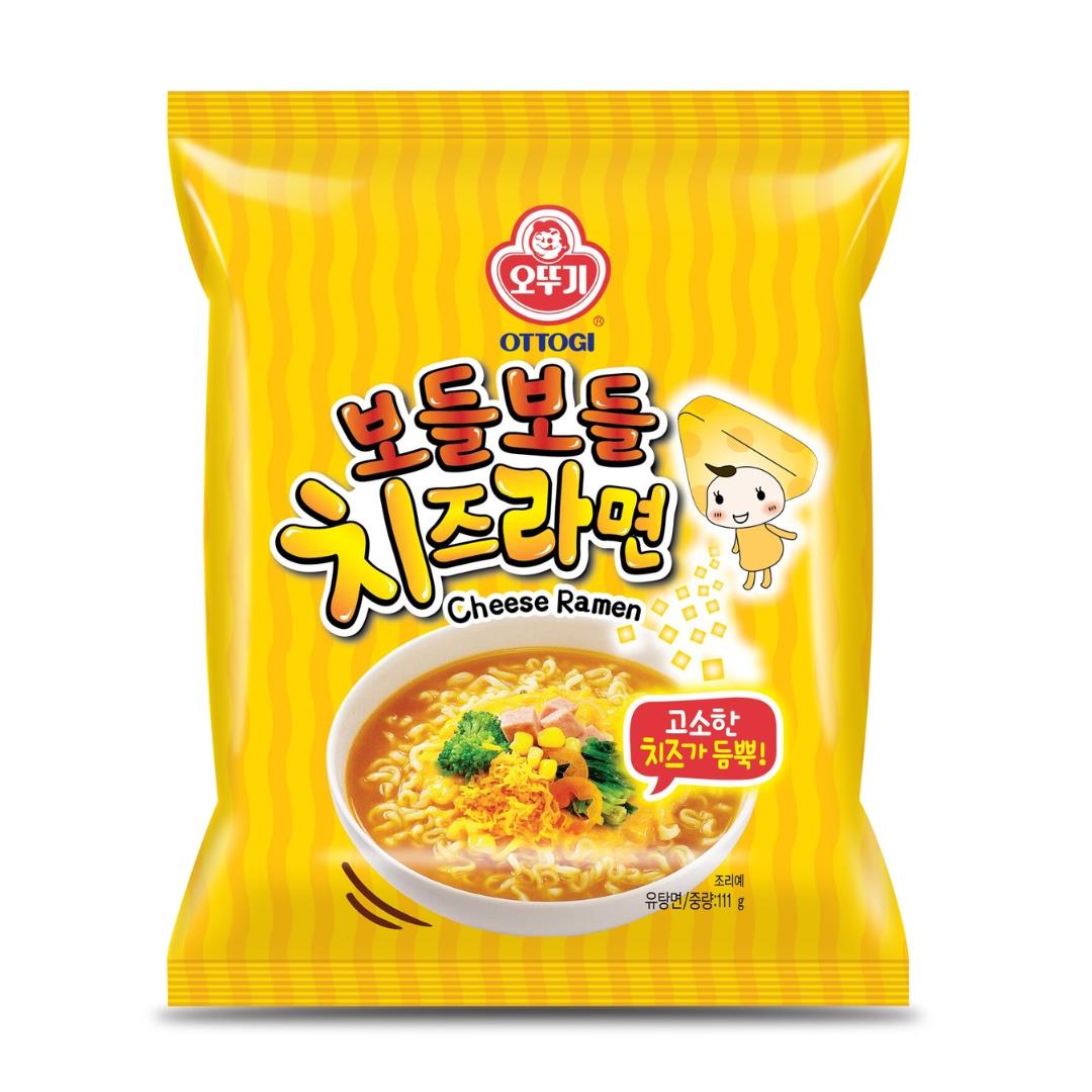 (Case) Ottogi Bodle Bodle Soup Ramen (Cheese) 111g*4*8