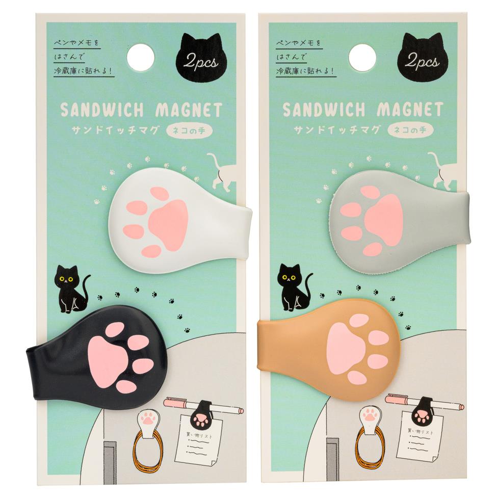(Case) Sandwich Magnet Cats Paw 創意磁力貼 貓掌造型 *12