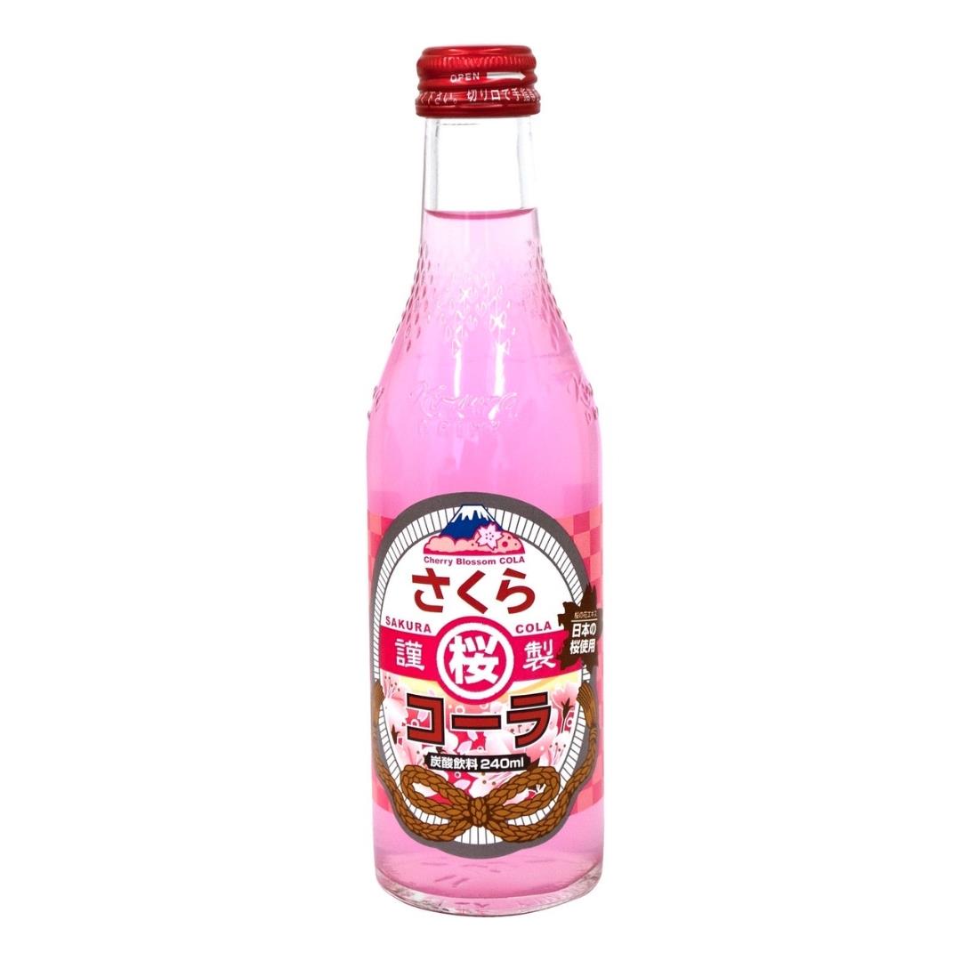 (Case) Kimura Ramune Carbonated Soft Drink (Sakura Cola Flavour) 240ml*20