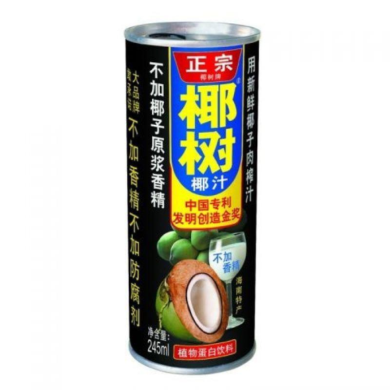 (Case) Yeshu Coconut Palm Brand Natural Coconut Juice (Can) 椰樹牌 椰子汁 (罐裝) 245ml*24
