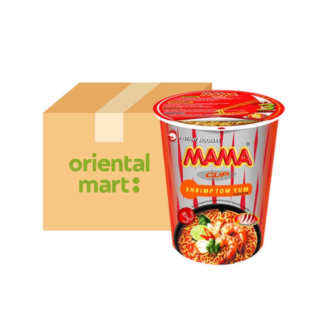(Case) Mama Instant Cup Noodle (Shrimp Tom Yum Flavour) 70g*12