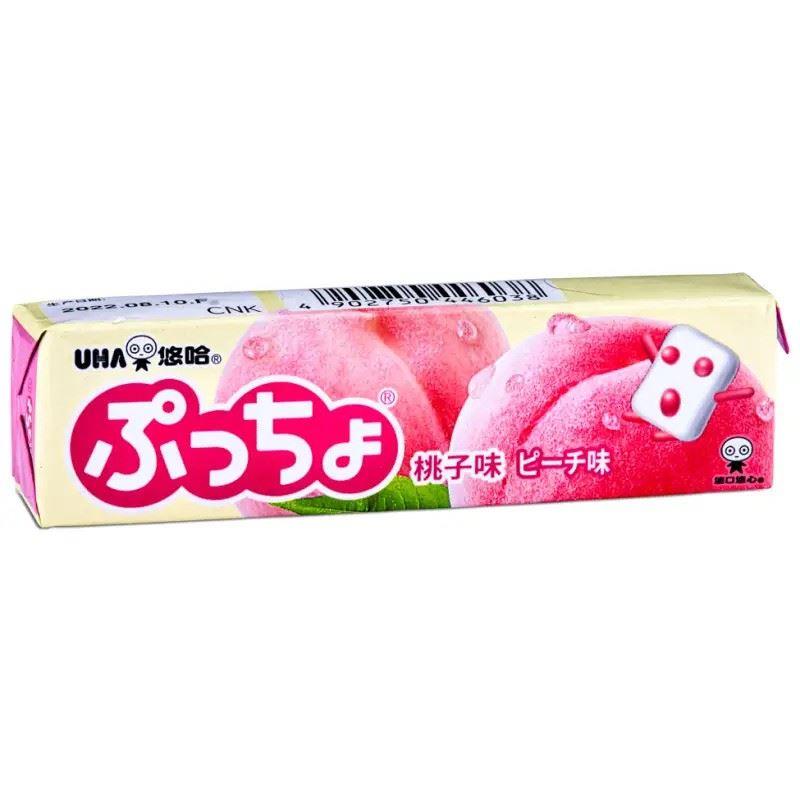 (Case) UHA Puccho Soft Candy (Peach Flavour) 悠哈 普超 桃子味軟糖 50g*10