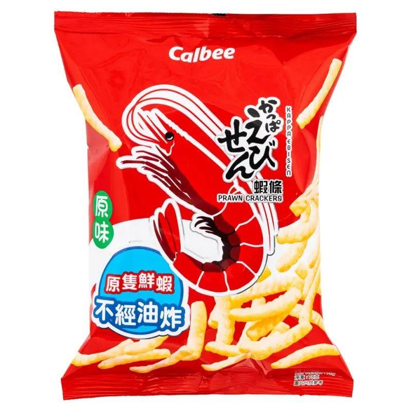 (Case) Calbee Prawn Crackers (Original Flavour) 卡樂B 原味蝦條 75g*20