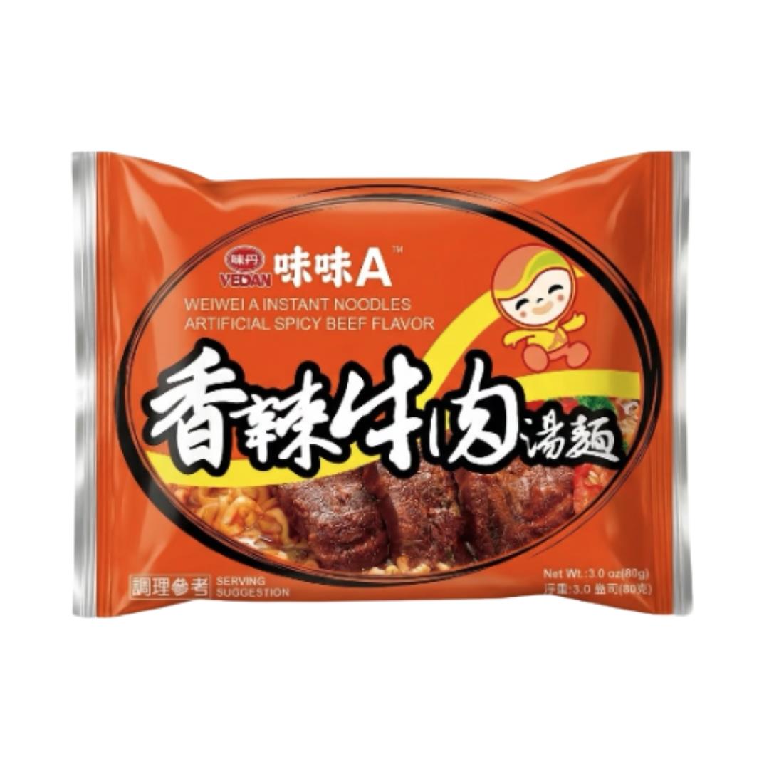 (Case) Vedan Wei Wei A Instant Noodles (Artificial Spicy Beef Flavour) 味味A 香辣牛肉湯麵 82g*30