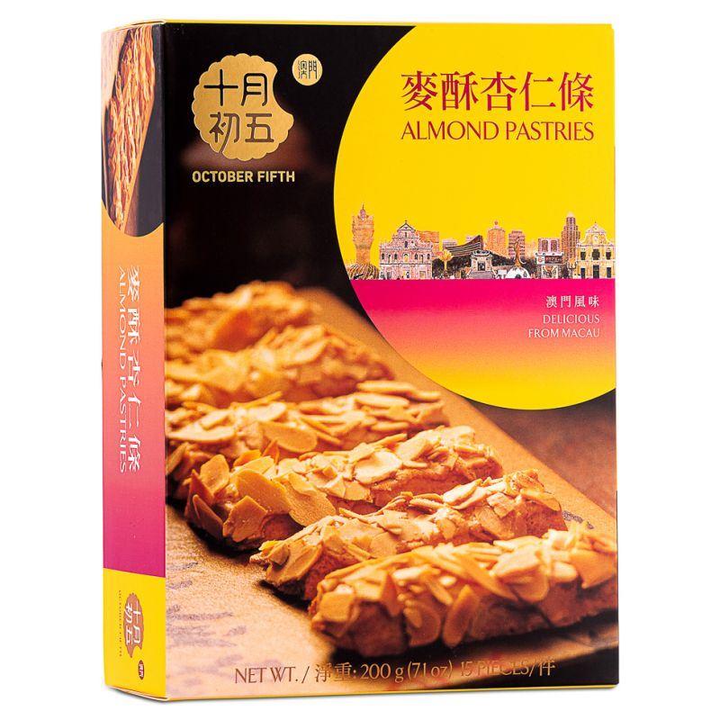 (Case) October Fifth Bakery Almond Pastries 澳門十月初五餅家 麥酥杏仁條 220g*24