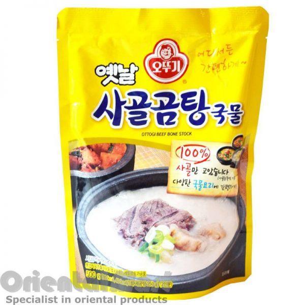 (Case) Ottogi Beef Bone Stock (Sagol Gomtang) 옛날사골곰탕 파우치 500g*18