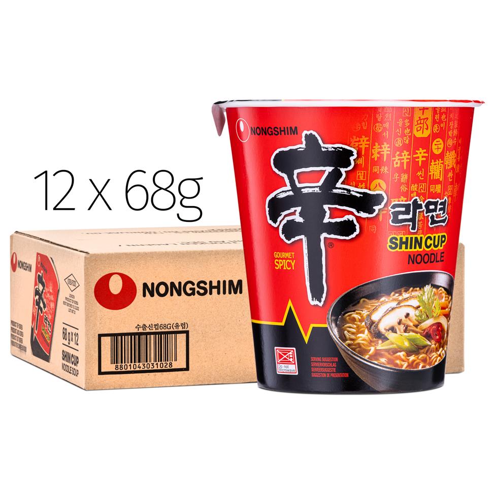 (Case) Nongshim Shin Cup Noodle (S) 農心 辛拉麵杯面 (小) 68g*12