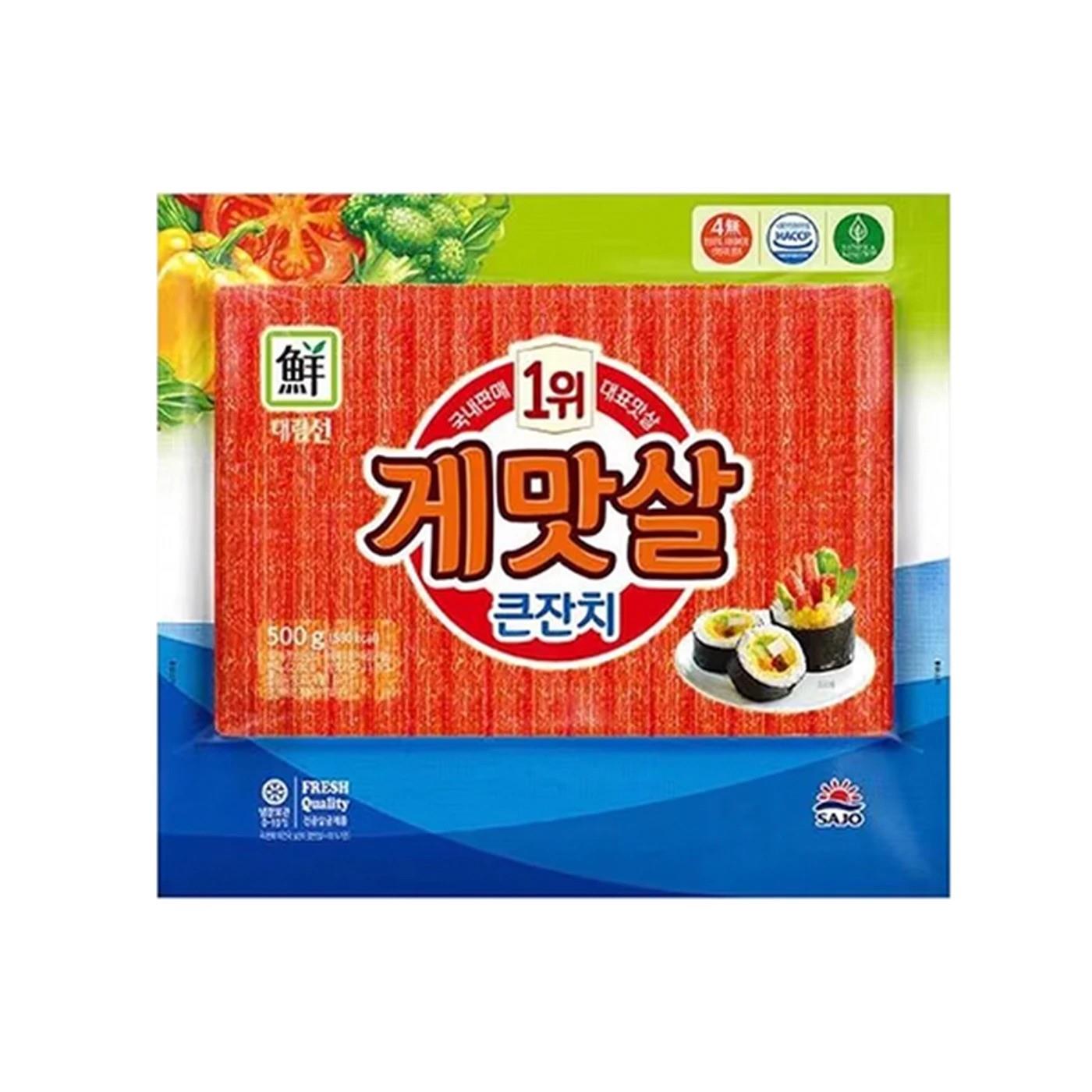 ❄️ Sajo Surimi Crabstick for Kimbap 게맛살 10 x 500g