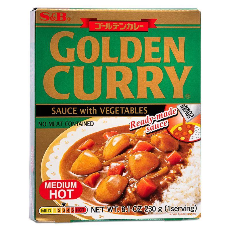 (Case) S&B Golden Curry Sauce with Vegetables (Medium Hot) 230g*30