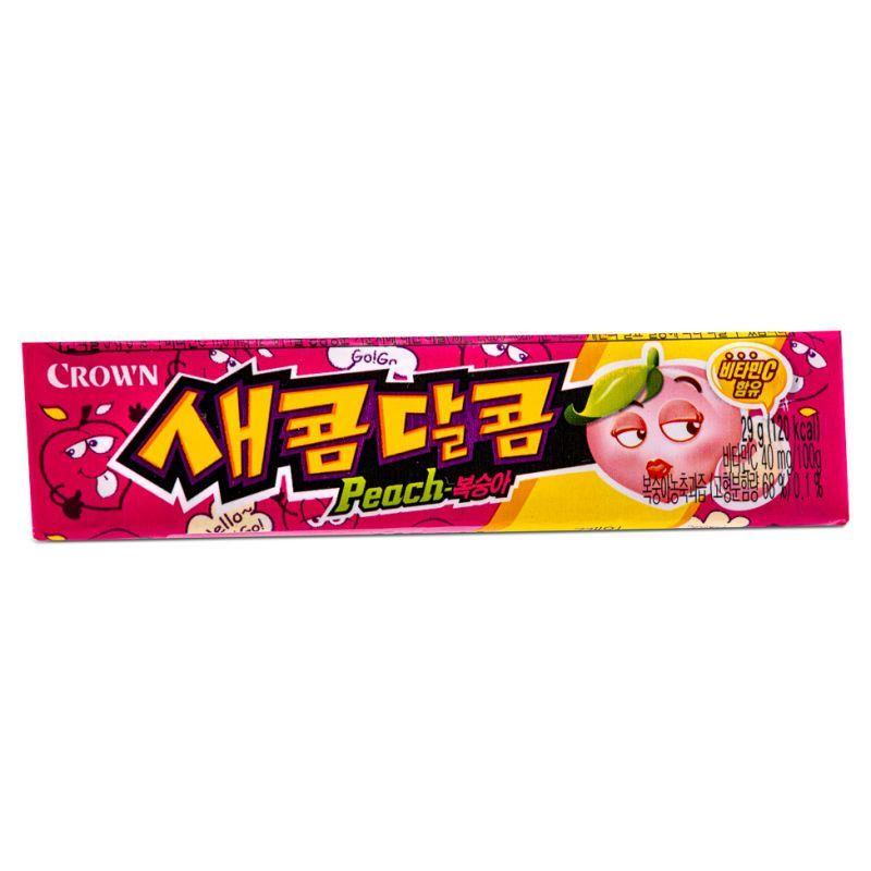 (Case) Crown Secom-Dalcom Candy (Peach) 새콤달콤 (복숭아) (29g*15)*6