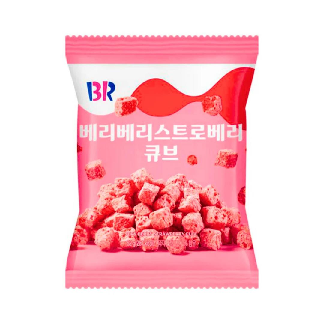 Baskin-Robbins Very Berry Strawberry Cube Snack 배스킨라빈스 베리베리 스트로베리 큐브 10 x 55g