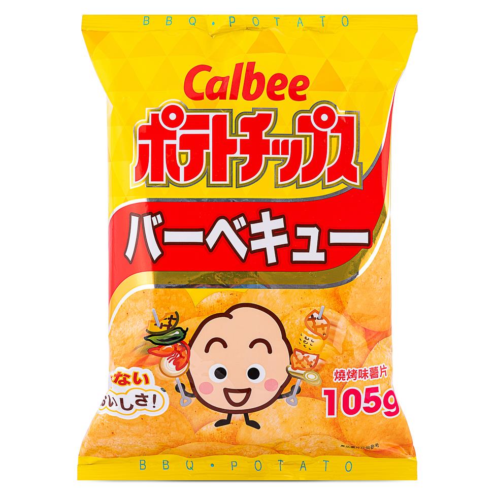 (Case) Calbee BBQ Flavoured Potato Chips 105g*16