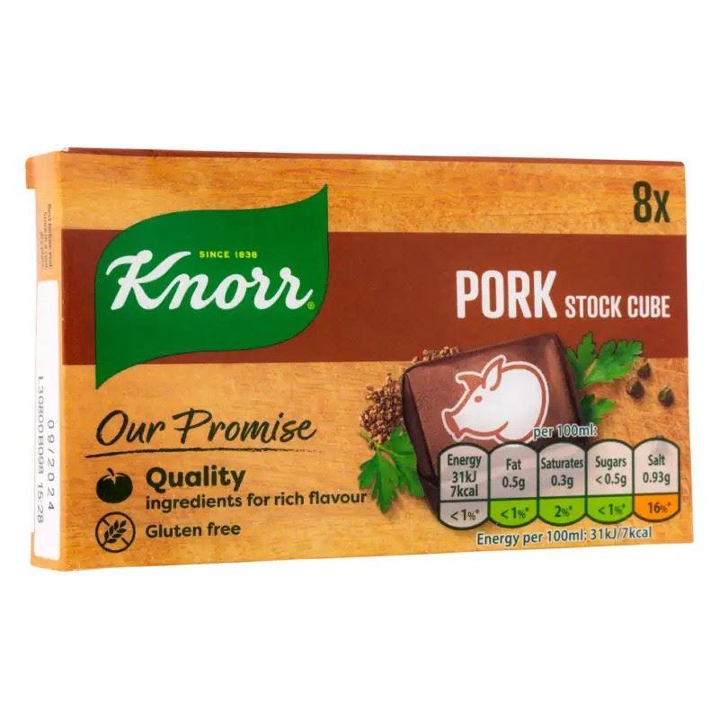 Knorr Pork Stock Cube 12 x 80g (8 cubes)