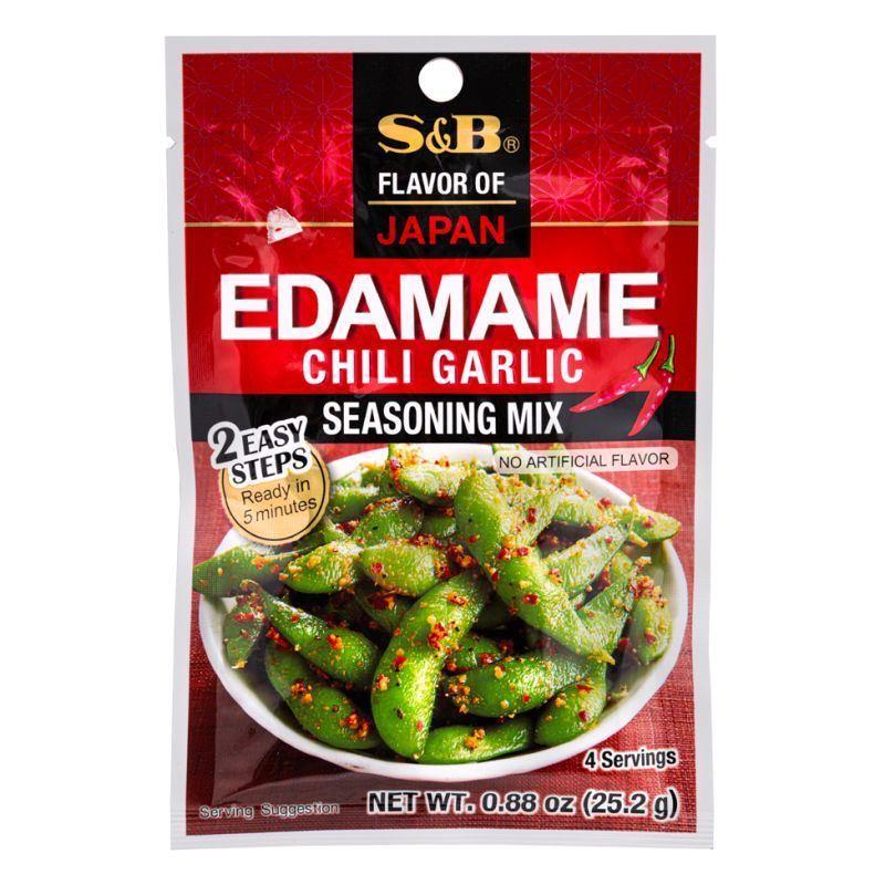 S&B Edamame Chili Garlic Seasoning Mix (25.2g*10)*6