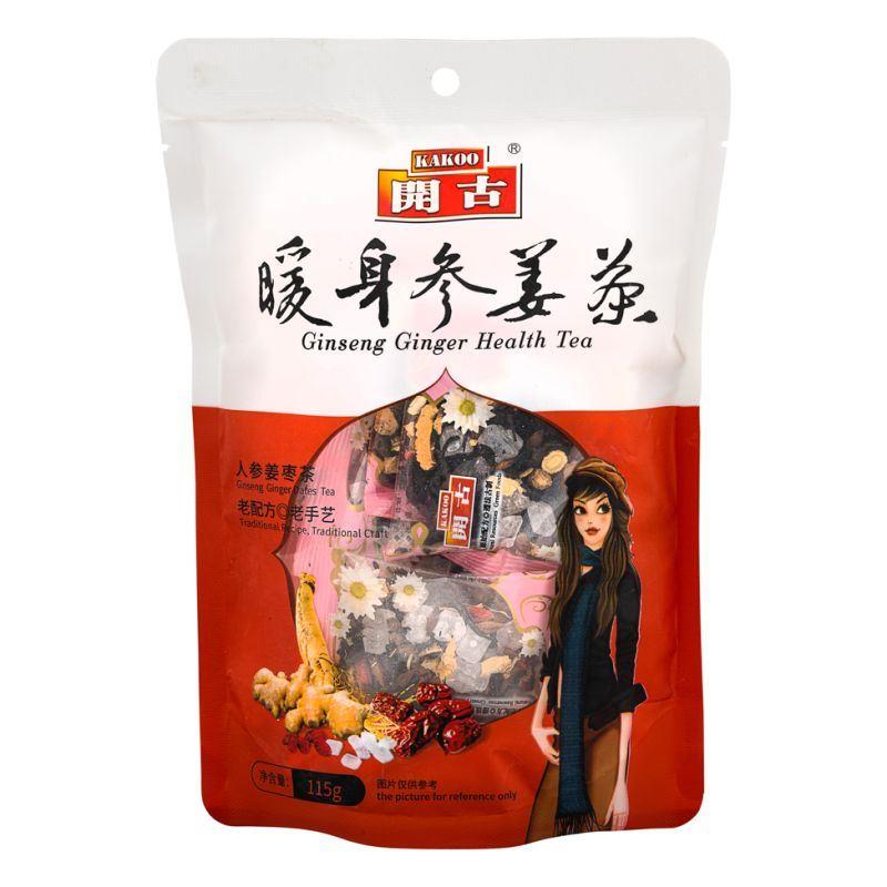 (Case) Kakoo Ginseng Ginger Health Tea (Ginseng Ginger Dates Tea) 開古 暖身參姜茶 (人參姜棗茶) 115g (10 bags)*40