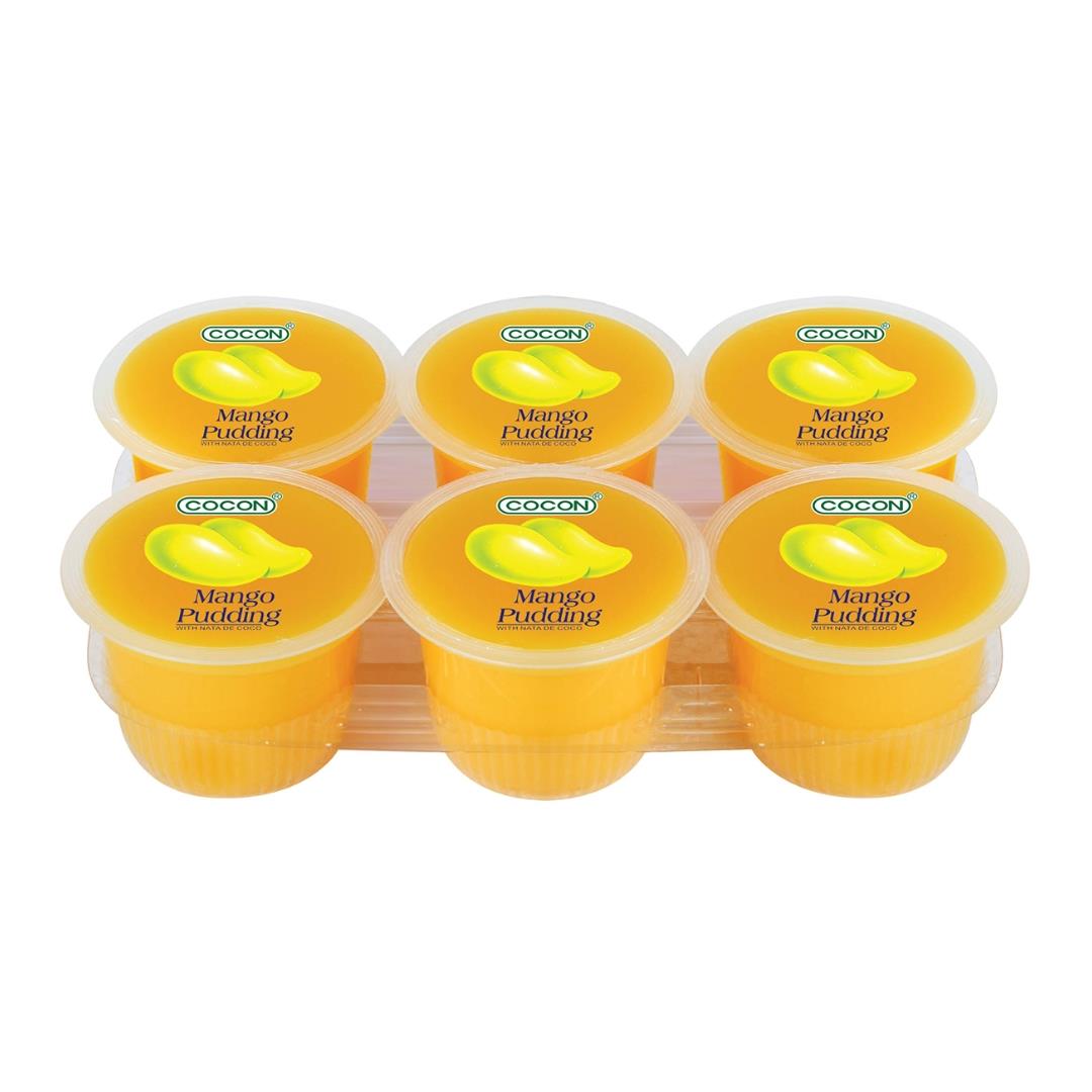 (Case) Cocon Mango Flavoured Jelly Pudding With Coconut Gel Pieces (6*118g)*12