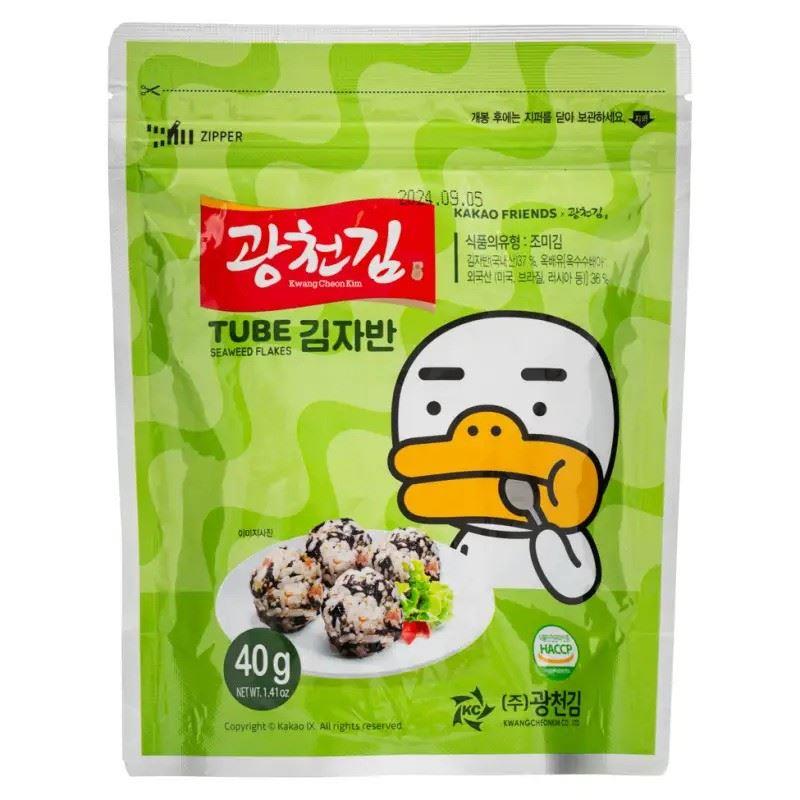 (Case) Kwang Cheon Kim x Kakao Friends Tube Seaweed Flakes 김자반 40g*20