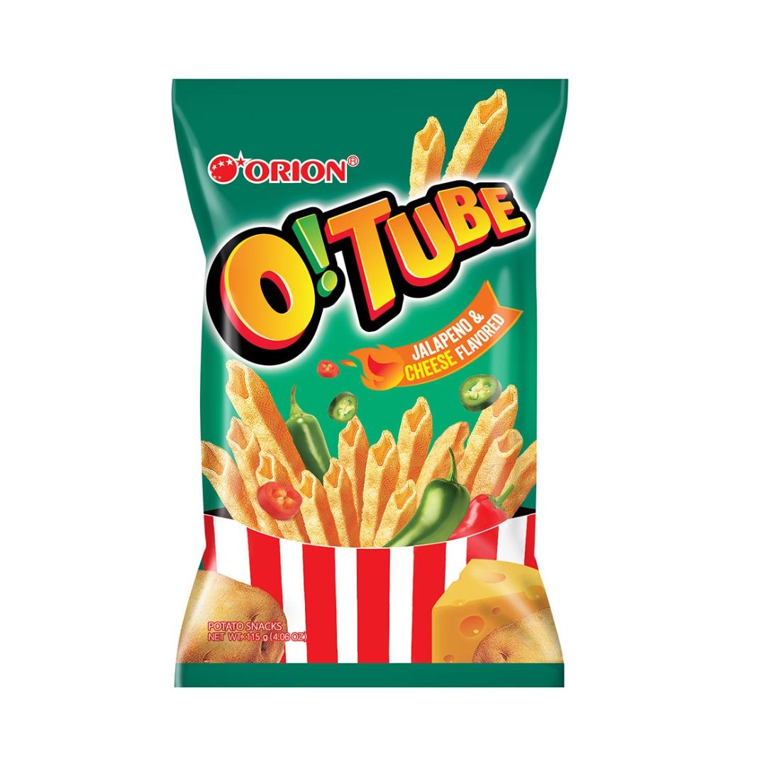 (Case) Orion O!Tube Potato Snacks (Jalapeno & Cheese Flavour) 115g*12