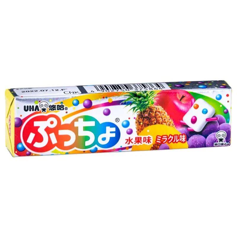 (Case) UHA Puccho Soft Candy (Fruit Flavour) 悠哈 普超 水果味軟糖 50g*10