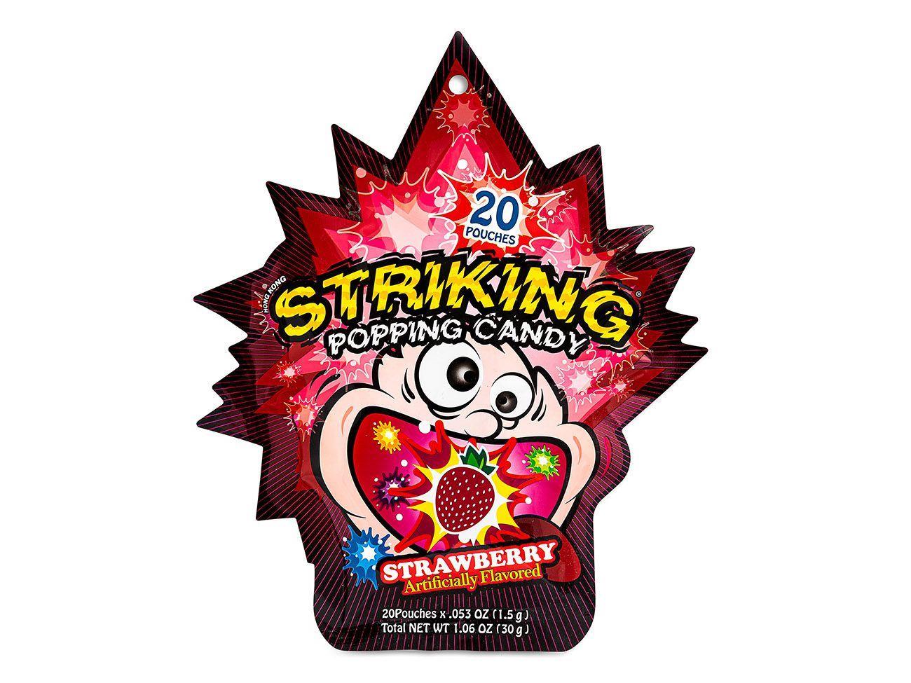 (Case) Striking Popping Candy (Strawberry) 索勁 草莓味爆炸糖 30g*48