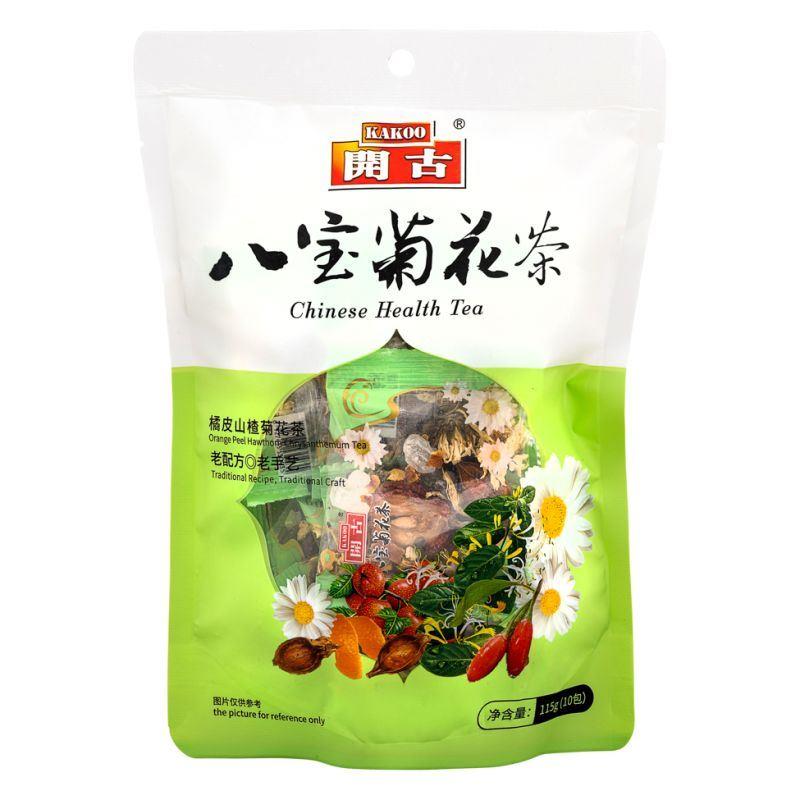 (Case) Kakoo Chinese Health Tea (Orange Peel Hawthorn Chrysanthemum Tea) 開古 八寶菊花茶 (橘皮山楂菊花茶) 115g (10 bags)*40