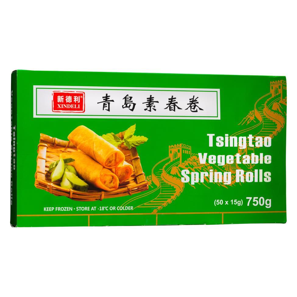 ❄️ Xindeli Tsingtao Vegetable Spring Rolls 新德利 青島素春卷 10 x 750g