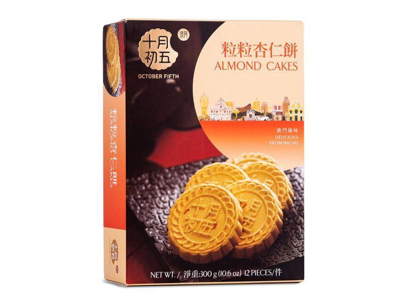 (Case) October Fifth Bakery Almond Cakes 澳門十月初五餅家 粒粒杏仁餅 300g*24
