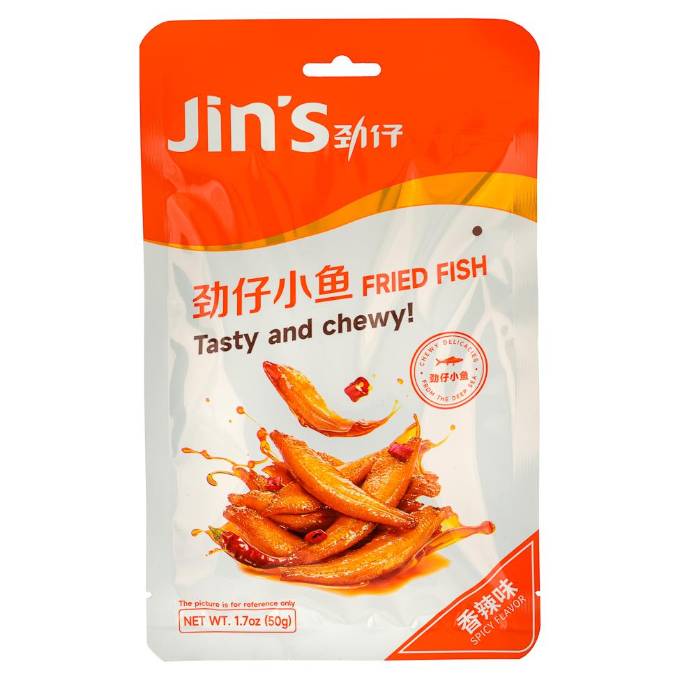 (Case) Jing Zai Ocean Little Fish (Spicy) 50g*40
